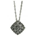 $250 Cushion Cut Diamond Pendant