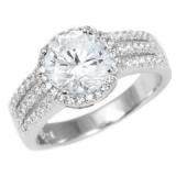 Brilliant 2.50 ct White Topaz Solitaire Ring