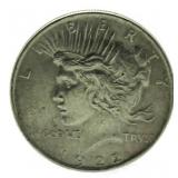 1922 Peace Silver Dollar