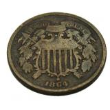 1864 2 Cent Piece (Better)