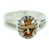 Oval 1.10 ct Citrine Designer Ring