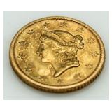 1853 Type 1 Liberty $1 Gold Piece