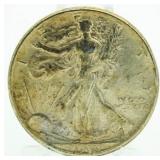 1944 Toned Walking Liberty Silver Half Dollar