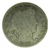 1906-O Barber Silver Half Dollar