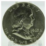 1963-D BU Franklin Silver Half Dollar