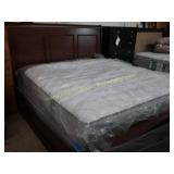 6055 King Size Oak  Sleigh Bed