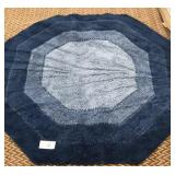 Medium Blue 5 x 5 Non Skid Rug