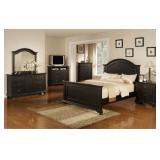 Brook Black 5 pc Full Size Bedroom Suite