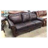 Ashley LEATHER Designer Sofa (As-Is)