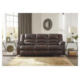 Ashley 170 LEATHER Reclining Sofa & Loveseat