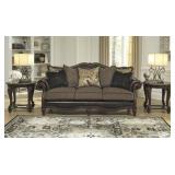 Ashley 556 Incredible Wood Trim Sofa & Love Seat