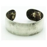 Large Heavy Sterling Silver Cuff Bracelet