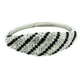Black & White Fashion Cuff Bracelet
