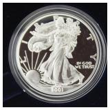 2001 American Eagle Proof Silver Dollar