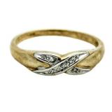 10kt Gold Diamond Estate Ring