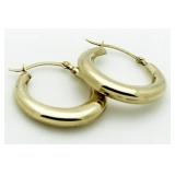 10kt Gold Large Hoop Earrings