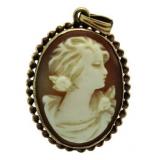 14kt Gold Vintage Cameo Pendant