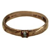 10kt Rose Gold Baguette Diamond Wedding Band