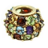14kt Gold Multi Gemstone Pendant