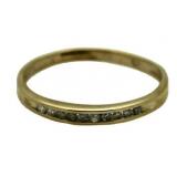 14kt Gold Channel Set Diamond Band