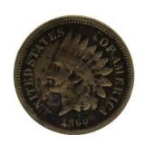 1860 Copper Nickel Indian Head Cent