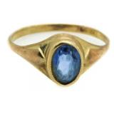 10kt Gold Antique Sapphire Child