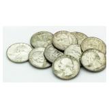 (10) Washington Silver Quarters