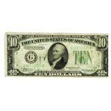 1934 Green Seal $10 Federal Reserve Note