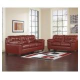 Ashley 201Red Salsa Sofa & Love Seat