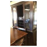 2060 Merlot Lighted China Cabinet