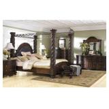 Ashley North Shore 5 pc King  Poster Bedroom Suite