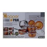 Copper Luxury 10 pc Cookware set