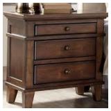 Ashley B565 Large 3 Drawer Nightstand