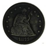 Rare 1875-S Seated Liberty Twenty Cent Piece *Rare