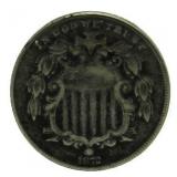 1872 Shield Nickel *Better