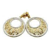 Large Diamond Accent Designer Earrings