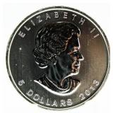 2013 Canada $5 Silver Maple Leaf