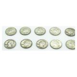 (10) Washington Silver Quarters