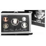 1992 US Mint Premiere Silver Proof Set