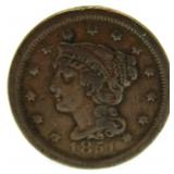 1851 Braided Hair Large Cent