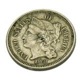 1866 3 Cent Nickel *Scratch
