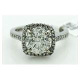 14kt Gold Brilliant 2.93 ct Diamond Solitaire Ring