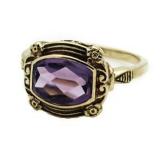 10kt Gold Antique Amethyst Estate Ring