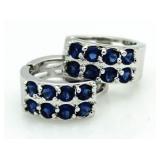 9Kt Gold Sapphire Earrngs