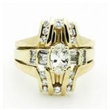14kt Gold Oval 1.25 ct QUALITY Diamond Ring