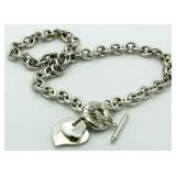 Tiffany & Co. Genuine Large Heart Necklace