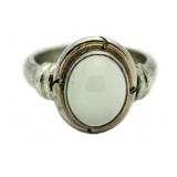 Beautiful White Moonstone Cabochon Estate Ring