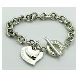 Tiffany & Co. Genuine Large Heart Bracelet
