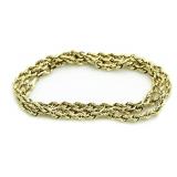 14kt Gold 18" Rope Twist Necklace
