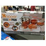 Copper Luxury Pan 10 pc pan Set